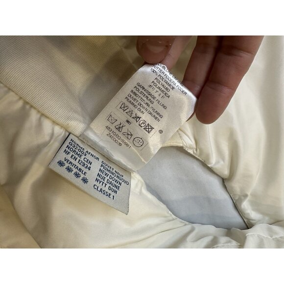 Moncler Women’s Down Puffer Vest Quitted Cream Size 2 M - Picture 5 of 12